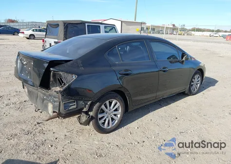 2012 Honda Civic Ex z USA, uszkodzony, nr VIN 19XFB2F86CE087685